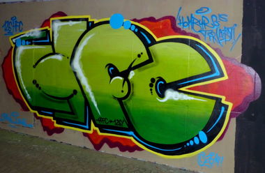 Graffiti Wall in Homburg - Photo by ERAS43 - HFC, Homburg`s, Finest (2014)