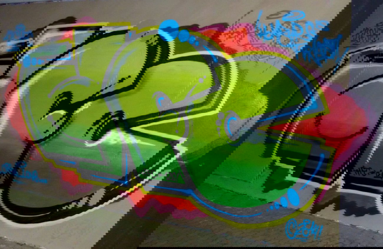 Graffiti Wall in Homburg - Photo by ERAS43 - HFC, Homburg`s, Finest (2014)