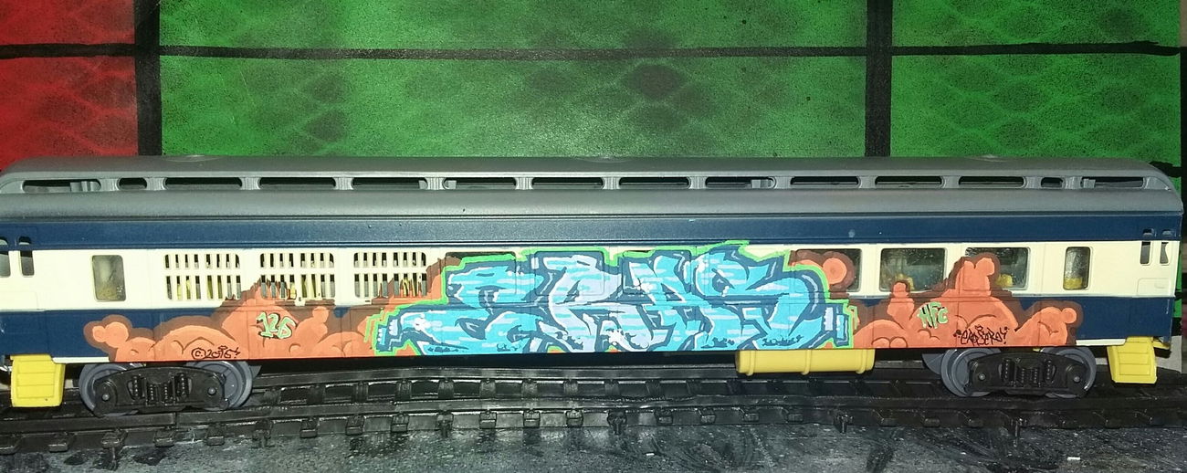 Graffiti Train in Saarland  - Photo by ERAS43 - Eras43, HFC, OTS (2016)