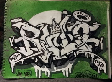 Graffiti Sketch - Photo by ERAS43 - Eras43, HFC, OTS (2016)