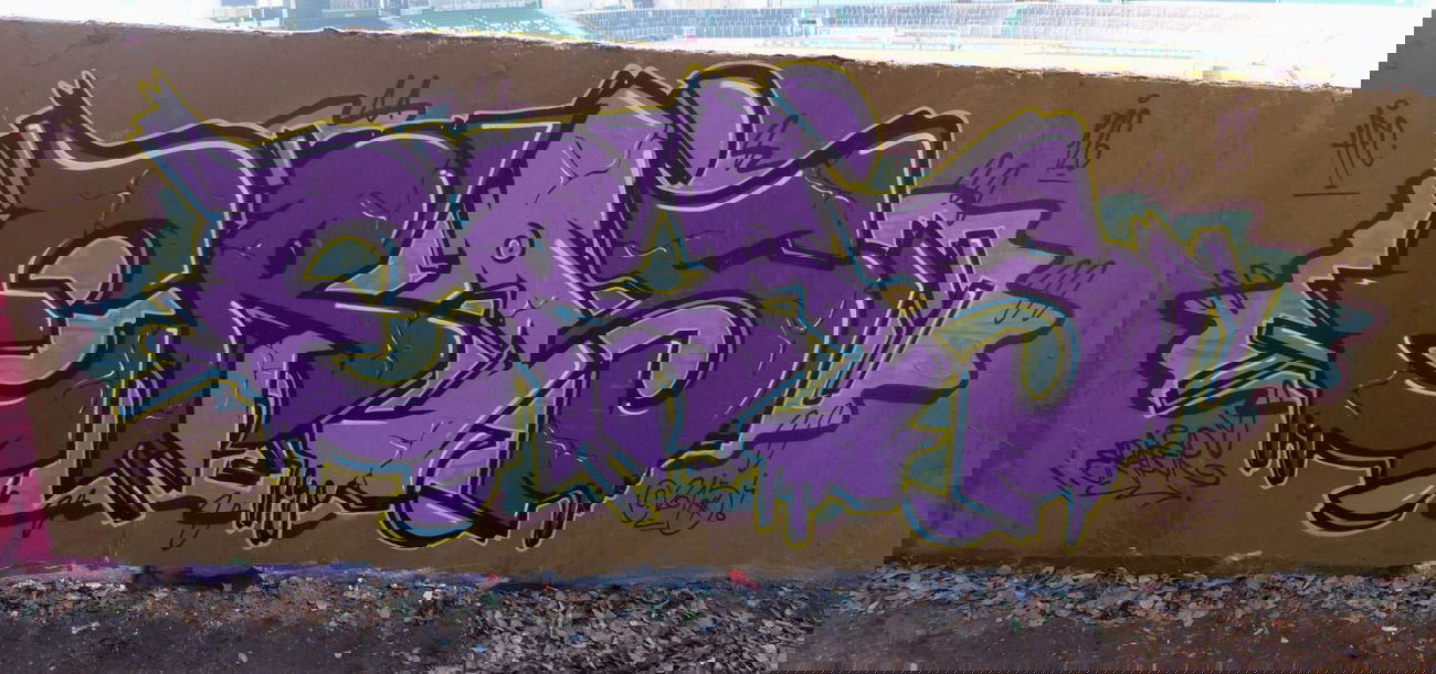 Graffiti Wall in Homburg - Photo by ERAS43 - ERASER, 43, HFCREW (2015)