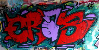 Graffiti Wall in Saarbrücken - Photo by ERAS43 - ERASER, 43, HFCREW (2015)