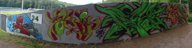 Graffiti Wall - Photo by ERAS43 - ASER, TOXIK, PEAK7 (2015)