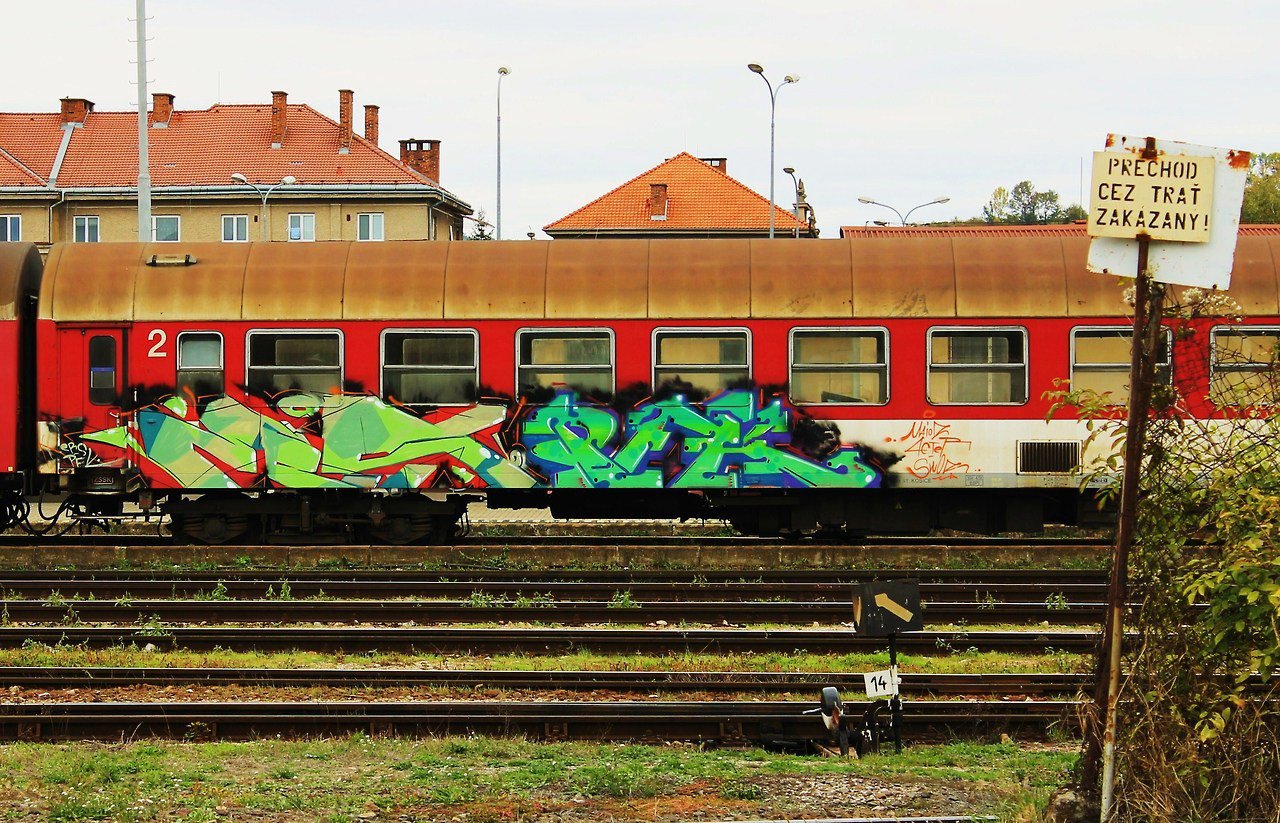 Graffiti Train - Photo by EROTICS - ERS, PFK (2013)
