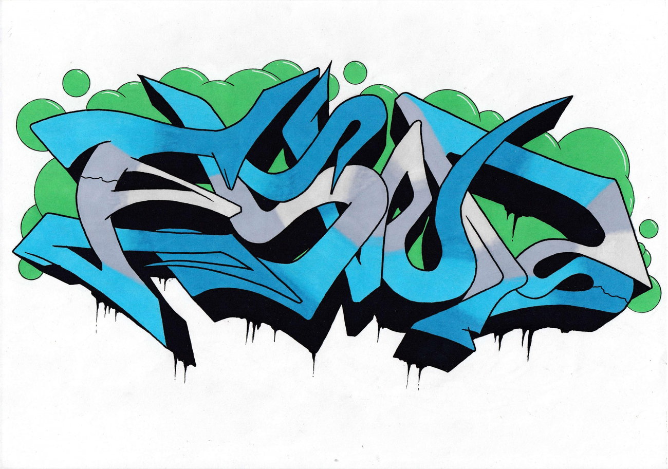 Graffiti Sketch in Madrid - Photo by ESWO (2018)