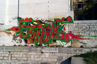 Graffiti Wall in Pula Croatia - Photo by ETIKeta (2014)