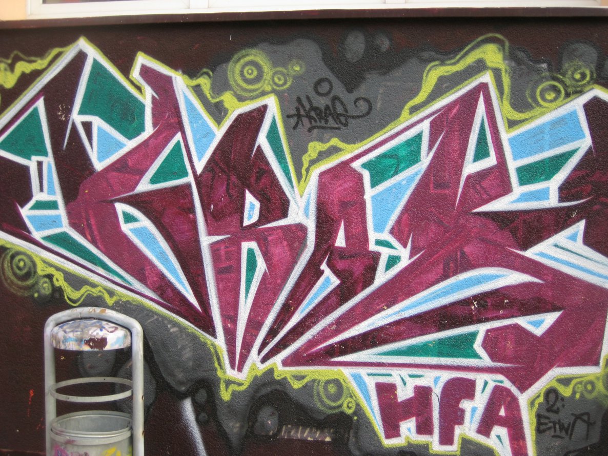 Graffiti Wall in Seelow - Photo by EastGermanGraff - krak, hfa, EastGermanGraff (?)