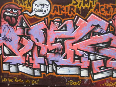 Graffiti Wall in Seelow - Photo by EastGermanGraff - grek, hfa, EastGermanGraff (?)