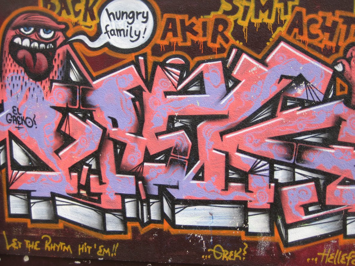 Graffiti Wall in Seelow - Photo by EastGermanGraff - grek, hfa, EastGermanGraff (?)