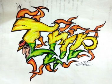 Graffiti Sketch in Duri Riau Indonesiia - Photo by Eater (2017)