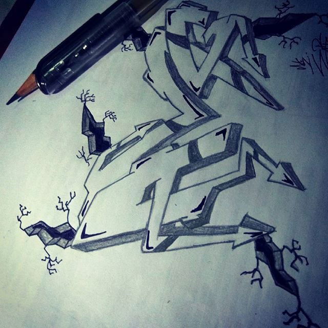 Graffiti Sketch in Duri riau - Photo by Eater (2017)