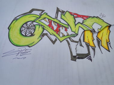 Graffiti Sketch - Photo by Eater (2017)