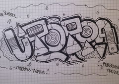 Graffiti Sketch - Photo by Eckort - Utopia (2014)