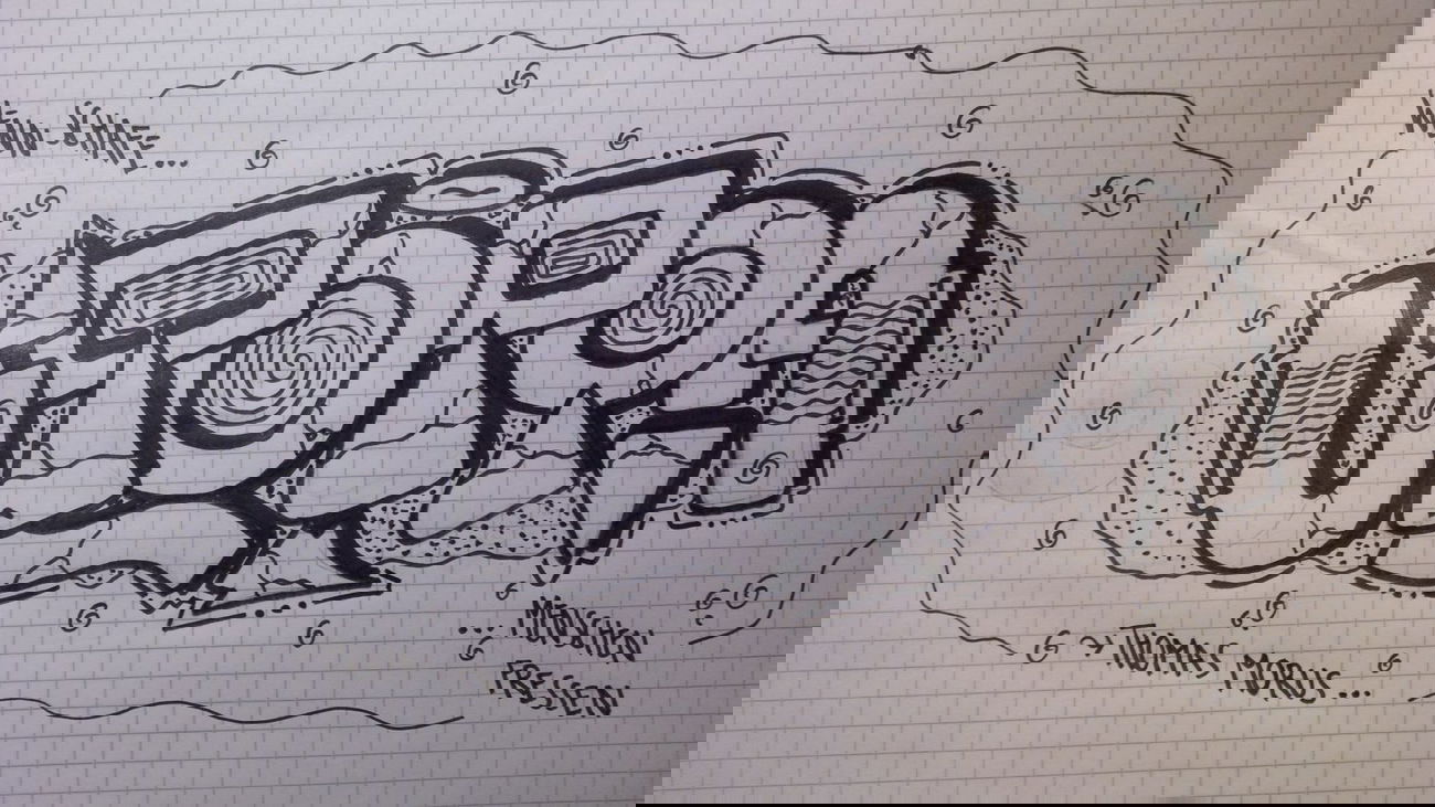 Graffiti Sketch - Photo by Eckort - Utopia (2014)