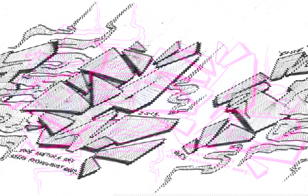 Graffiti Sketch - Photo by EcoetwO - sketch, marker, bordeaux (2013)