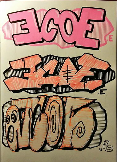 Graffiti Sketch - Photo by EcoetwO - sketch (2016)