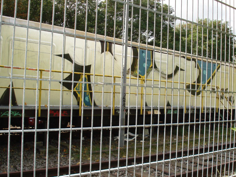 Graffiti Train - Photo by Edding - Fis, RCK, PRC (2009)