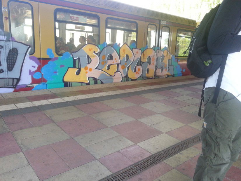 Graffiti Train in Berlin - Photo by Edding - Replay (2013)