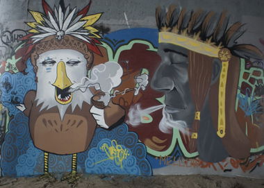 Graffiti Wall - Photo by EdgeCamo - streetart, art, bridge