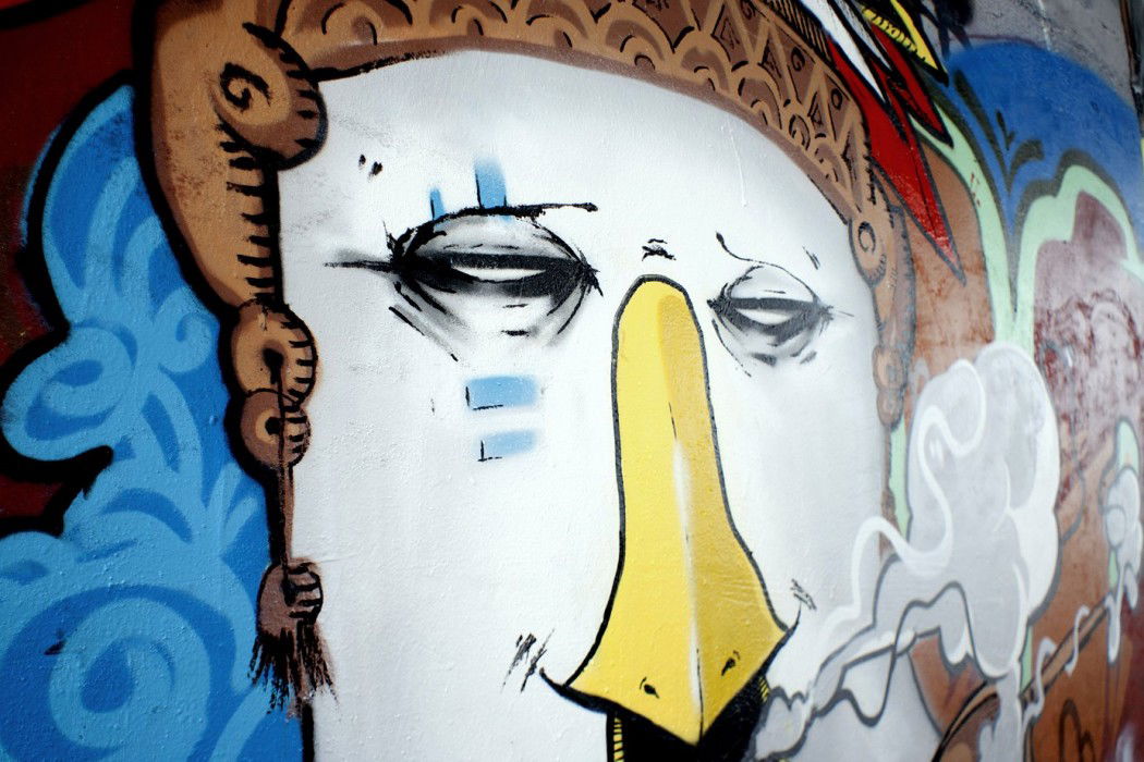 Graffiti Wall - Photo by EdgeCamo - bird, art, paint