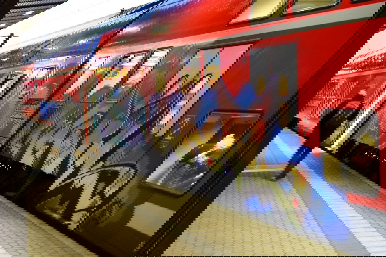 Graffiti Train in Dresden - Photo by Egalist - Kerl, Roks, Pius (2014)