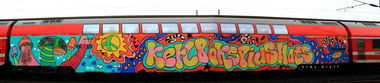 Graffiti Train in Dresden - Photo by Egalist - Dresden, WC, Wholecar (2015)