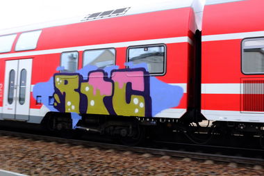 Graffiti Train - Photo by Egalist - RTC, Train, Dresden (2015)