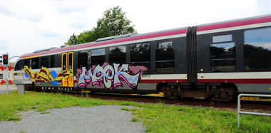 Graffiti Train in Dresden - Photo by Egalist - Graffiti, Dresden, SBS (2015)