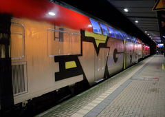 Graffiti Train - Photo by Egalist - BGS, EVG, Dresden (2014)