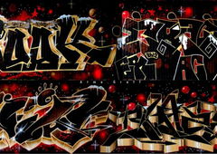 Graffiti Wall in Dresden - Photo by Egalist - Graffiti, Dresden, 2014 (2014)