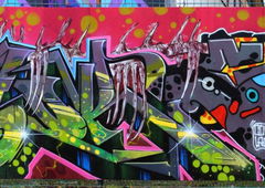Graffiti Wall in Dresden - Photo by Egalist - Wok, Eraze, IAC