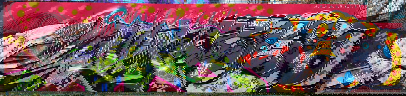 Graffiti Wall in Dresden - Photo by Egalist - Wok, Eraze, IAC