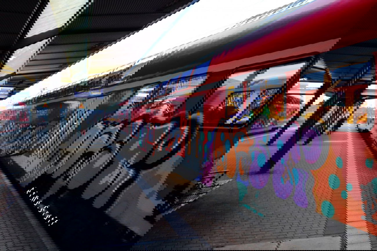 Graffiti Train - Photo by Egalist - cff, efs, ef (2015)