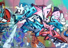 Graffiti Wall in Dresden - Photo by Egalist - Graffiti, Jam, Dresden (2015)