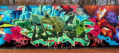 Graffiti Wall in Germany - Photo by Egalist - TOWN, Dresden, Bandits