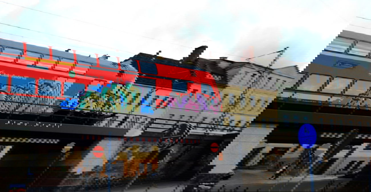 Graffiti Train in Dresden - Photo by Egalist - nomi, panda, Sbahn (2015)