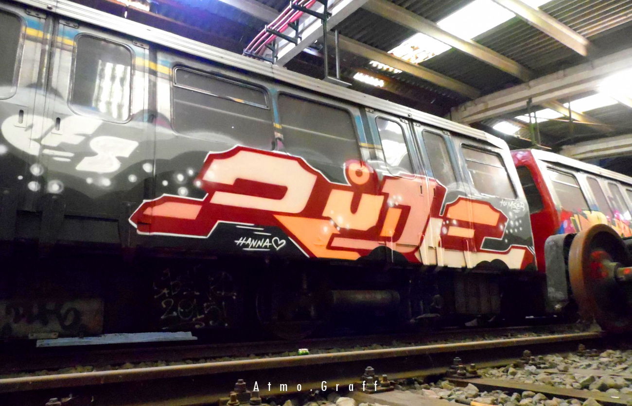 Graffiti Train - Photo by Egalist - graffiti, atmo, graffiti