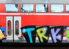 Graffiti Train in Dresden - Photo by Egalist - Dresden, Graffiti, Train (2015)