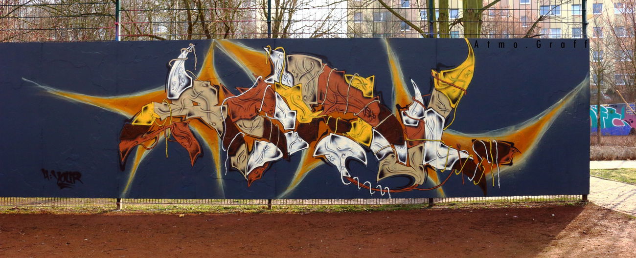 Graffiti Wall in Dresden - Photo by Egalist - Hall, Dresden, Graffiti (2015)