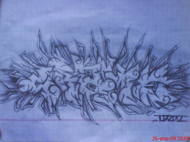 Graffiti Sketch in Yekaterinburg - Photo by EgorCrame - Old (2009)