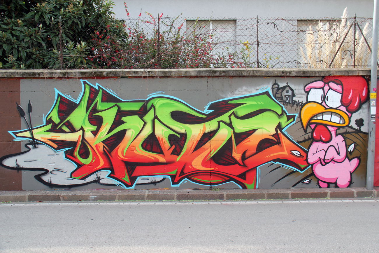 Graffiti Wall in Bolzano - Photo by EiLaafSchprey - kutz (2017)