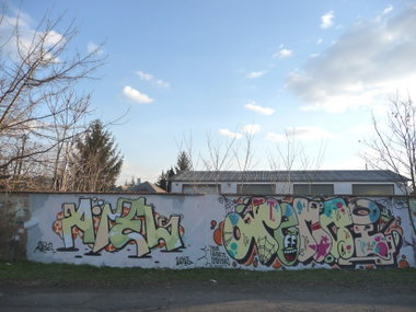 Graffiti Wall in Budapest - Photo by EightySeven - Arel, Remsi (2013)