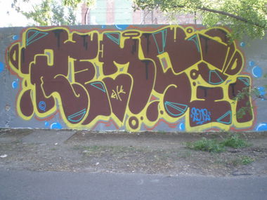 Graffiti Wall in Budapest - Photo by EightySeven - Remsi (2012)