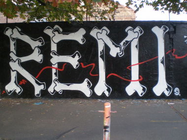 Graffiti Wall in Budapest - Photo by EightySeven - Remi (2012)