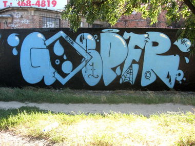 Graffiti Wall in Budapest - Photo by EightySeven - Gospe (2013)