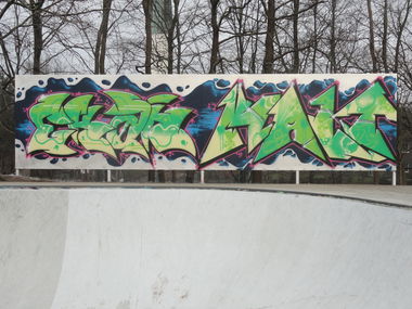 Graffiti Wall in Kiel - Photo by EkanP4F - Kalt, Ekan, P4F (2018)