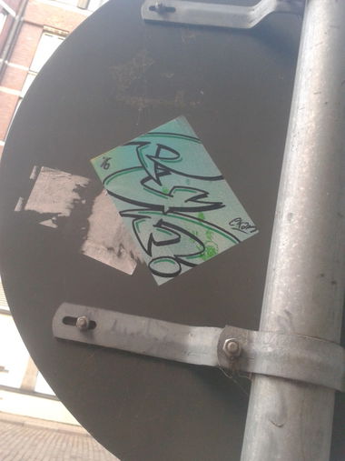 Graffiti Street Art in Hamburg - Photo by EkanP4F - Sticker, P4F, Ekan (2016)