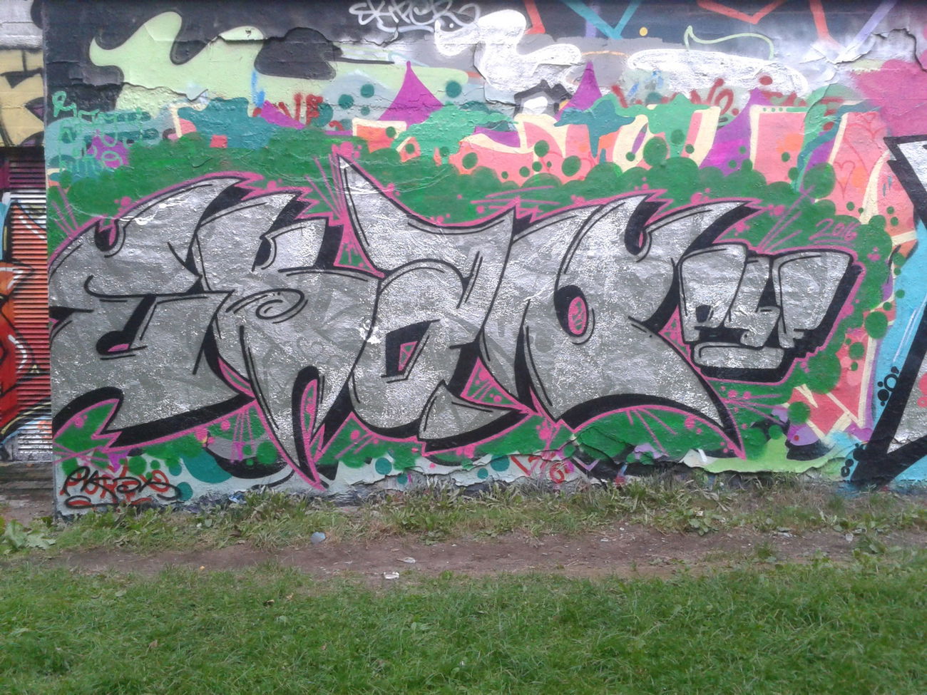 Graffiti Wall in Hamburg - Photo by EkanP4F - Ekan, P4F, Hamburg (2016)