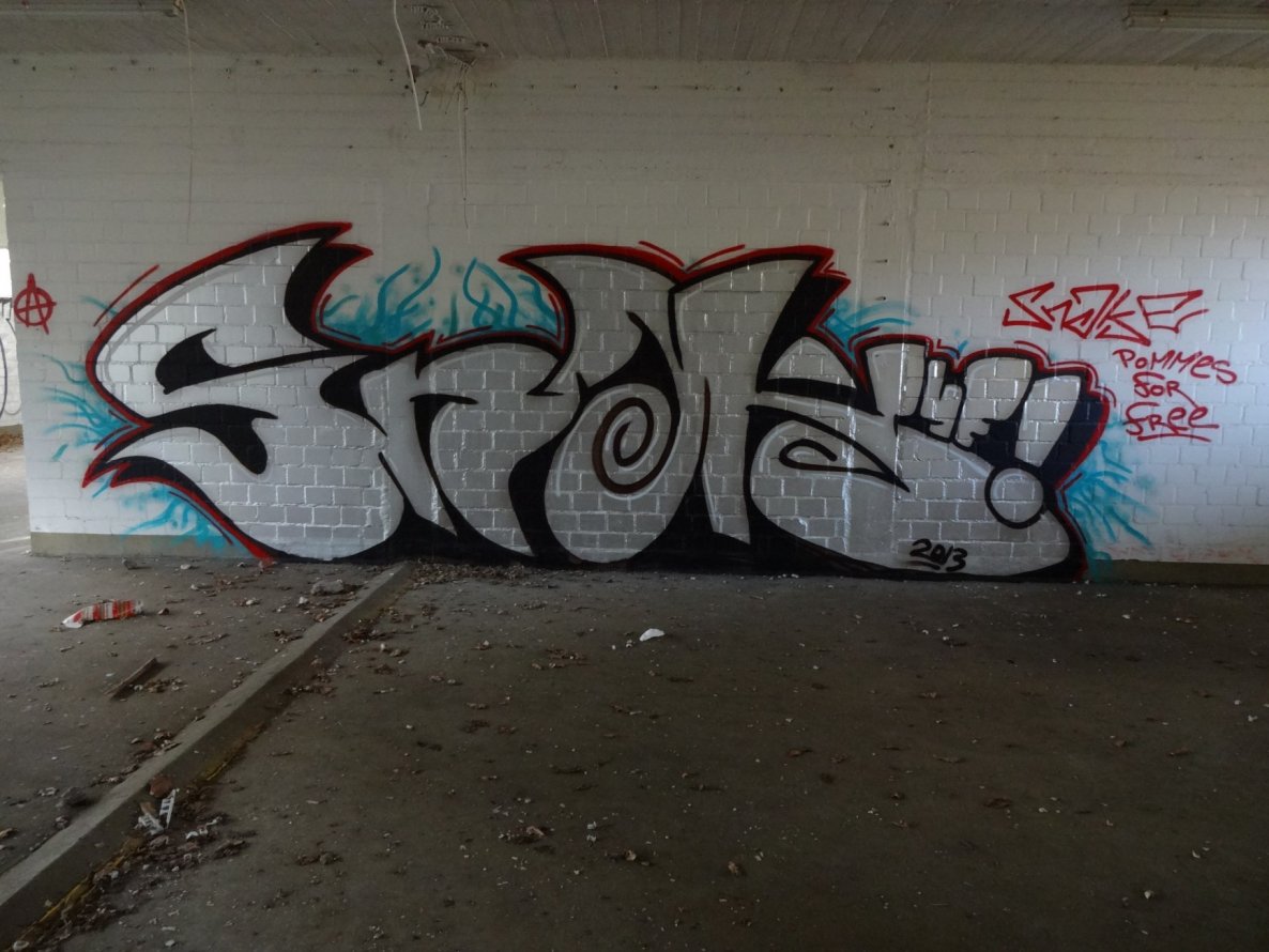 Graffiti Bombing in Hamburg - Photo by EkanP4F - Snake (2013)