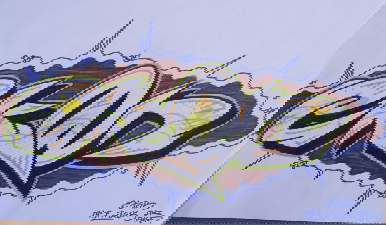 Graffiti Sketch - Photo by EkanP4F - DK, P4F, Ekans (2015)